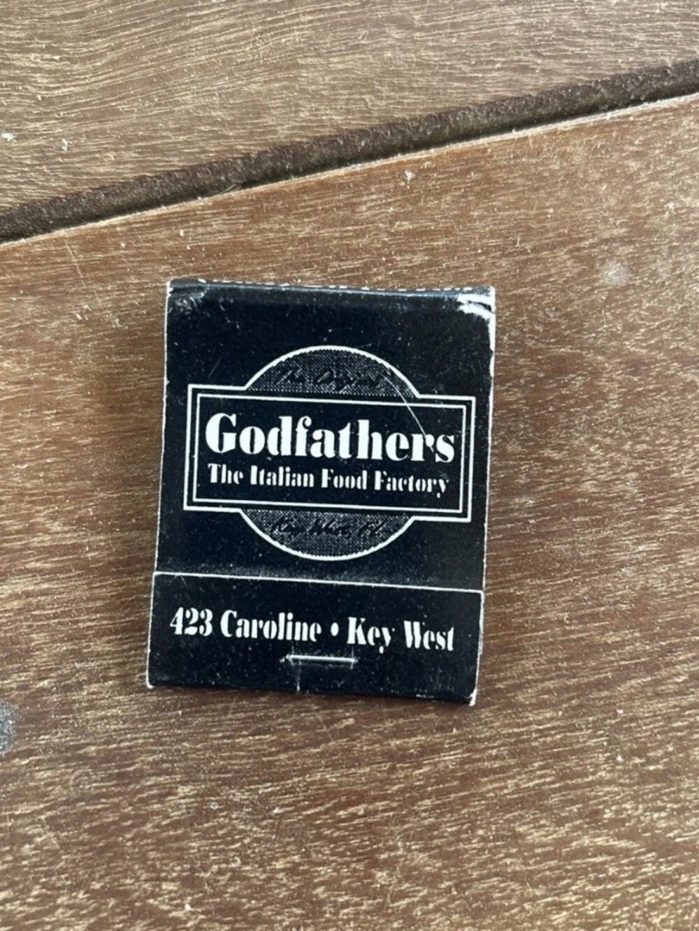 Vintage Matchbook Godfather's Restaurant Key West FL Advertising Full
